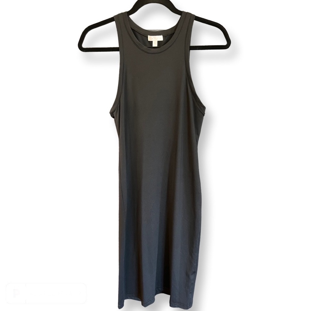 Leith Sleeveless Casual Black Mini Dress